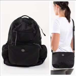 RARE Black Lululemon Back to Class Backpack!